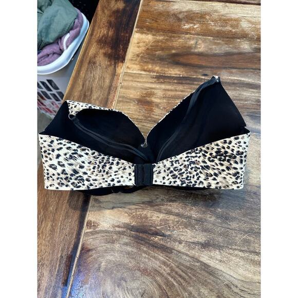 Wacoal Women's Tan Black Animal Print Underwire Padded T-Shirt Bra Size 38D - Picture 6 of 6